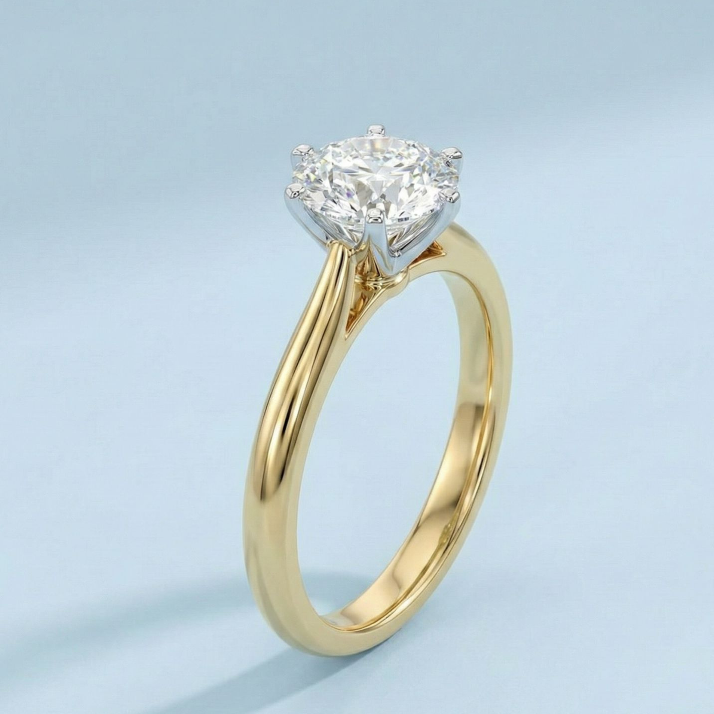 Solatire Ring - Lab Diamond