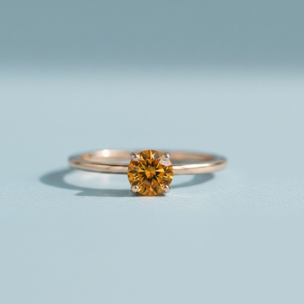 Solitaire Ring - Citrine