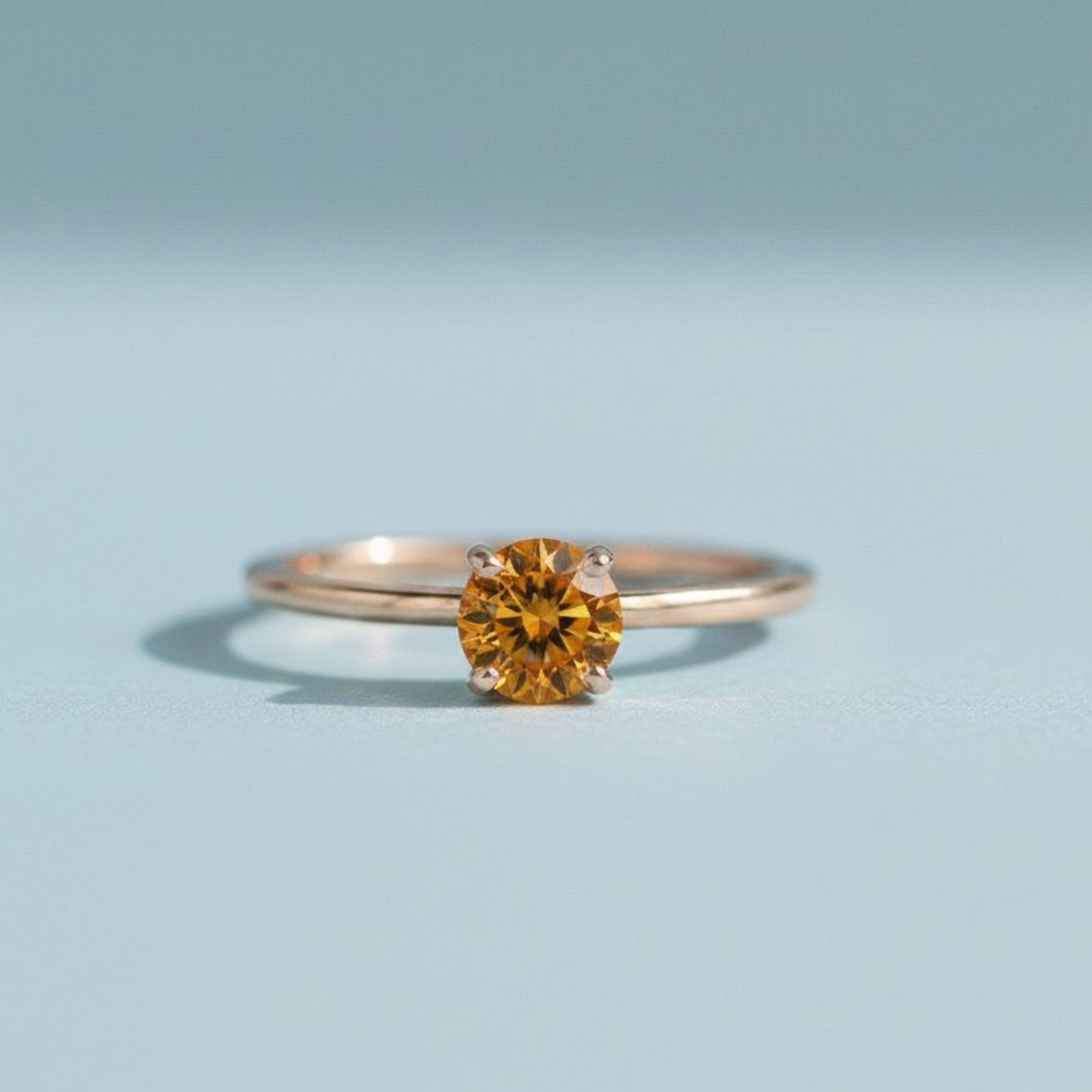 Solitaire Ring - Citrine